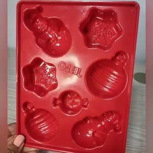 Jell-O Jigglers Christmas Large Moldset Snowman,Snowflake, Ornament,Candy-Candle